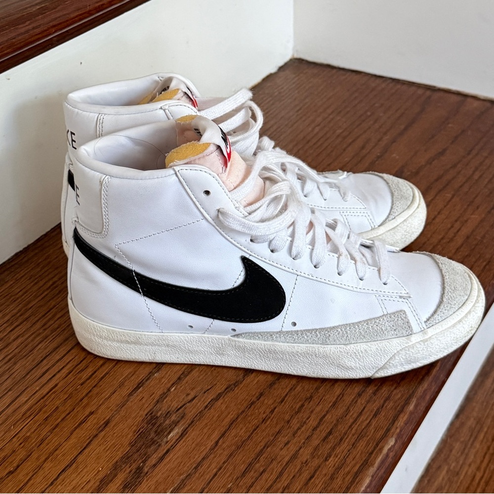 Nike White High-Top Blazer Sneakers